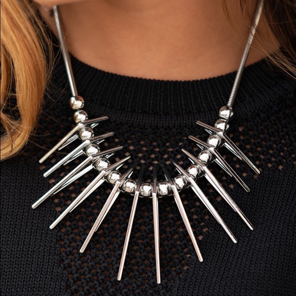 Fully Charged -silver Necklace
